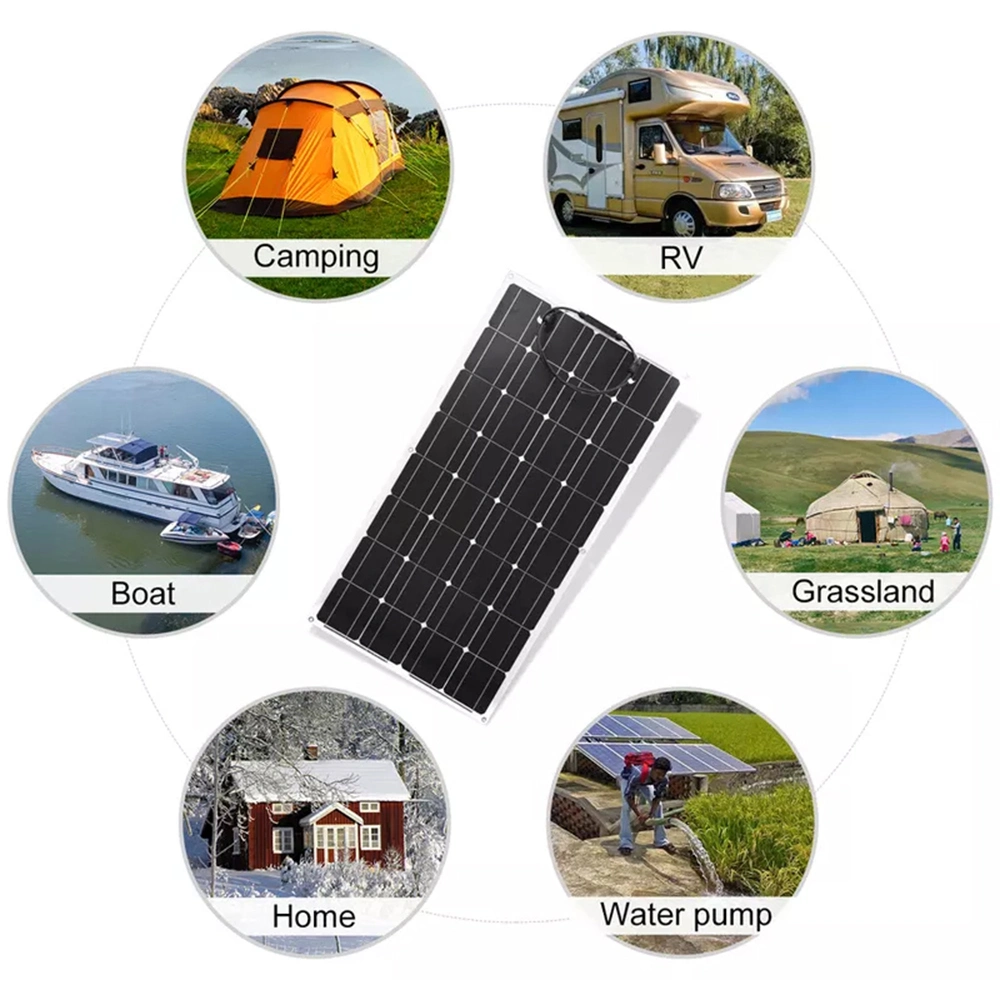 Flexible Solar Panel 10W/20W/30W/40W/50W High Efficiency Cell Monocrystalline PV Panels