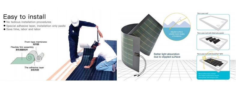 90W 150W 350W 600W CIGS High Quality Flexible Solar Module